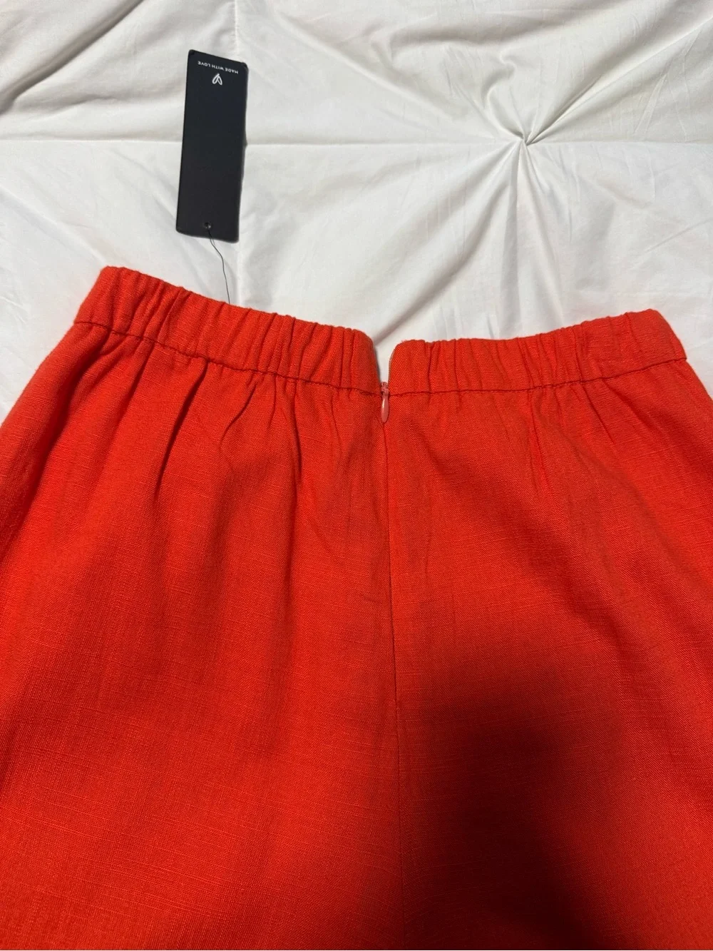 Lulu's Bright Orange Wide-Leg Palazzo Pants with matching crop top